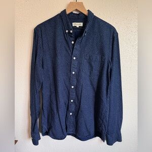 Madewell blue polka dot cotton button down